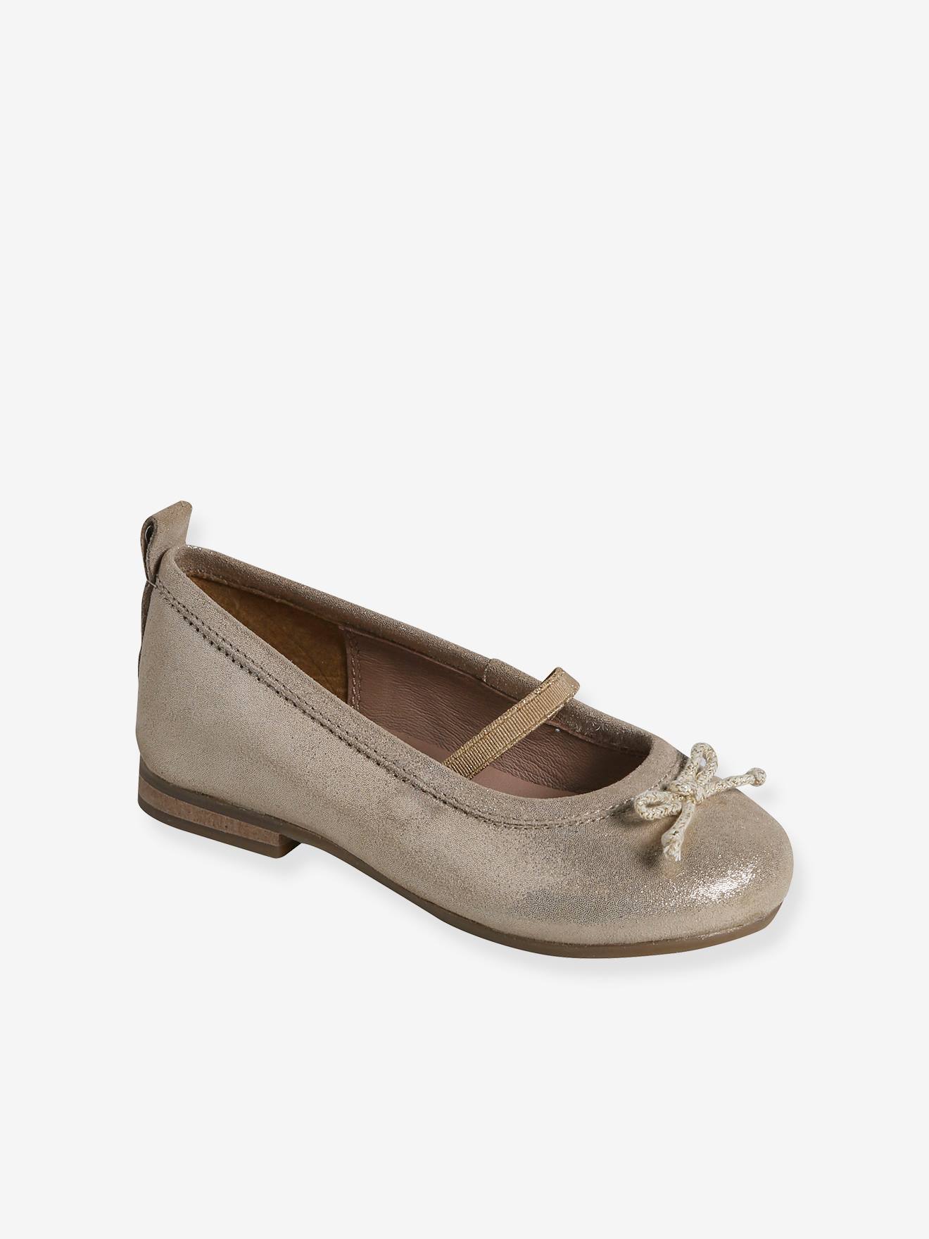 Vertbaudet Glänzende Mädchen Ballerinas - gold
