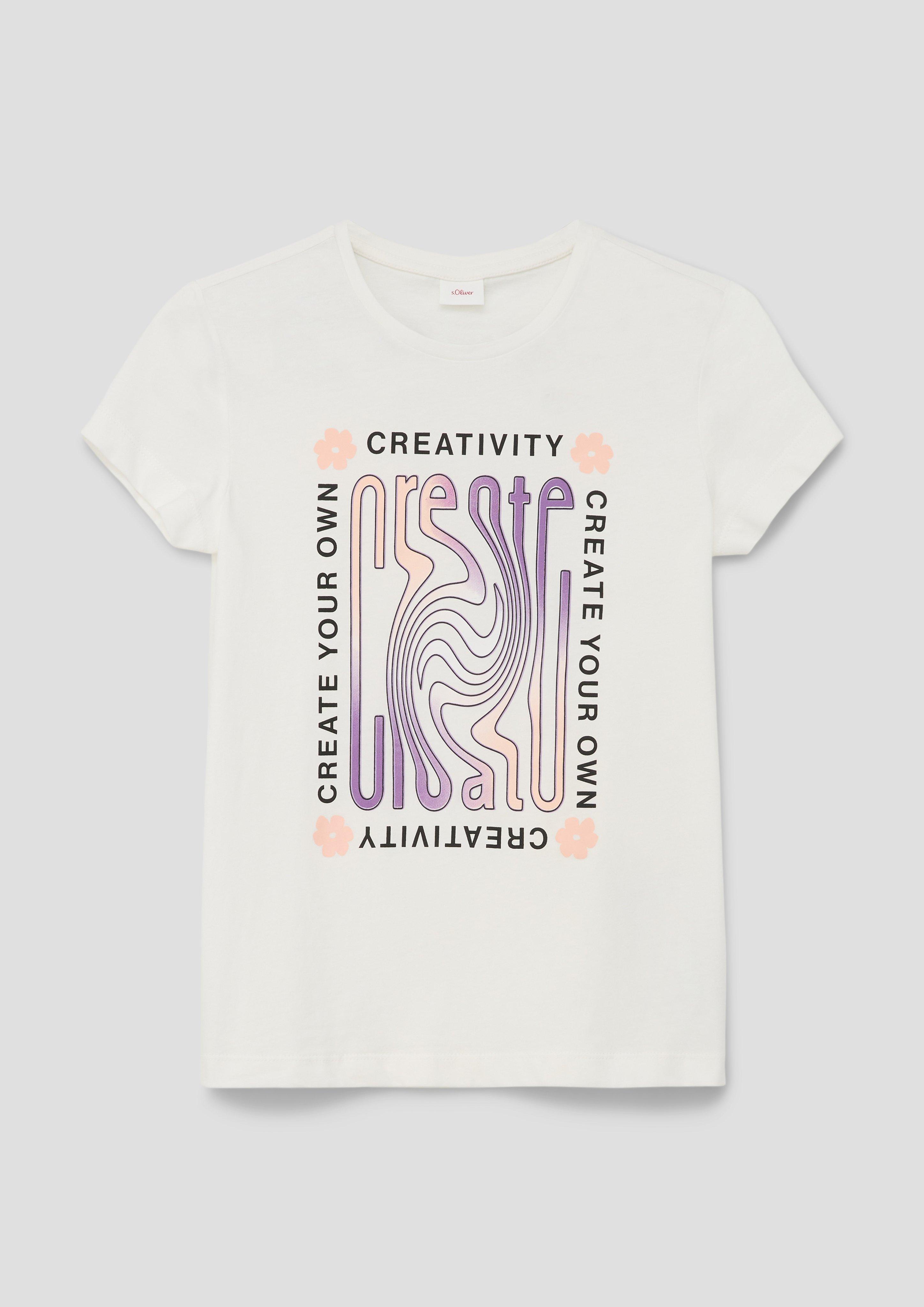 T-Shirt mit Frontprint  2142432-0210
