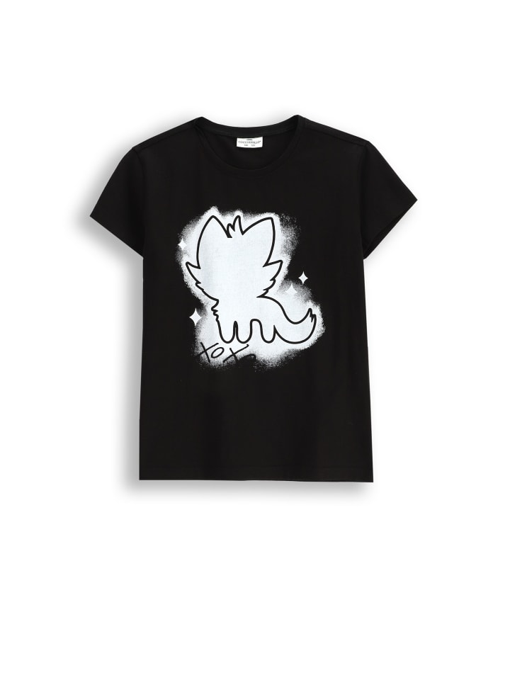 Coccodrillo T-Shirt mit kurzen Ärmeln in schwarz günstig kaufen