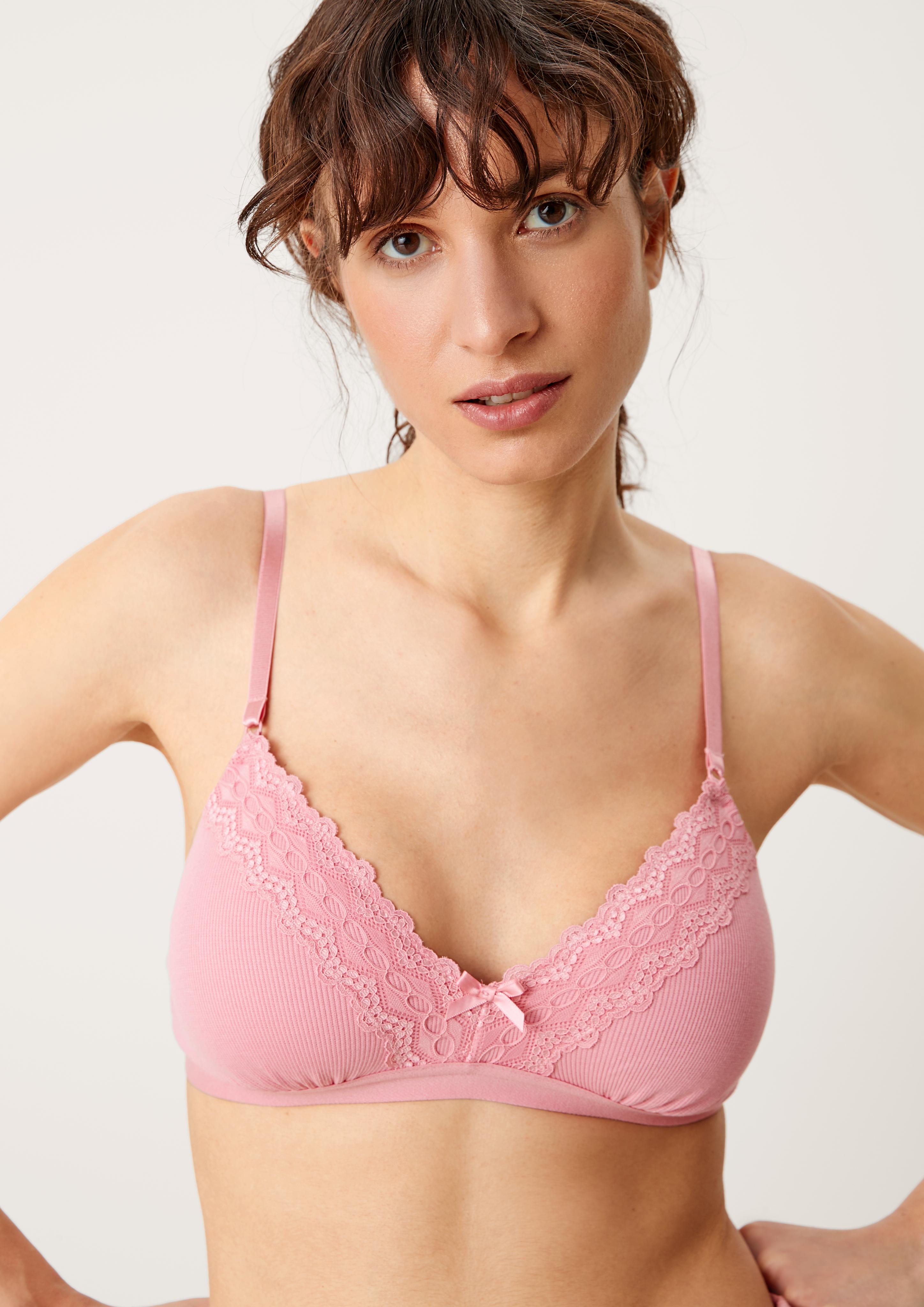 Bralette aus Rippware  6007024-4201