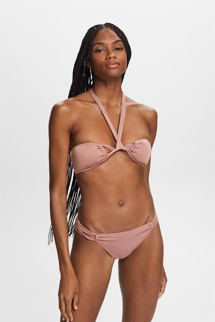 Recycelt: glitzerndes Bandeau-Bikinitop