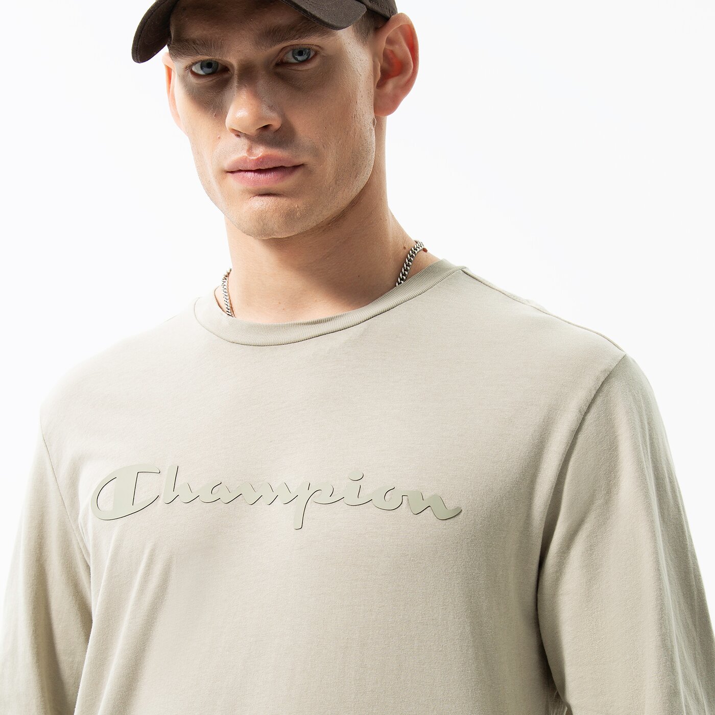 CHAMPION T-SHIRT CREWNECK LONG SLEEVE T-SHIRT Grau