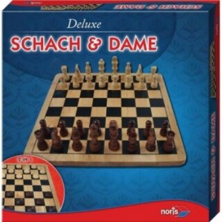 Deluxe Holz - Schach & Dame (DE)