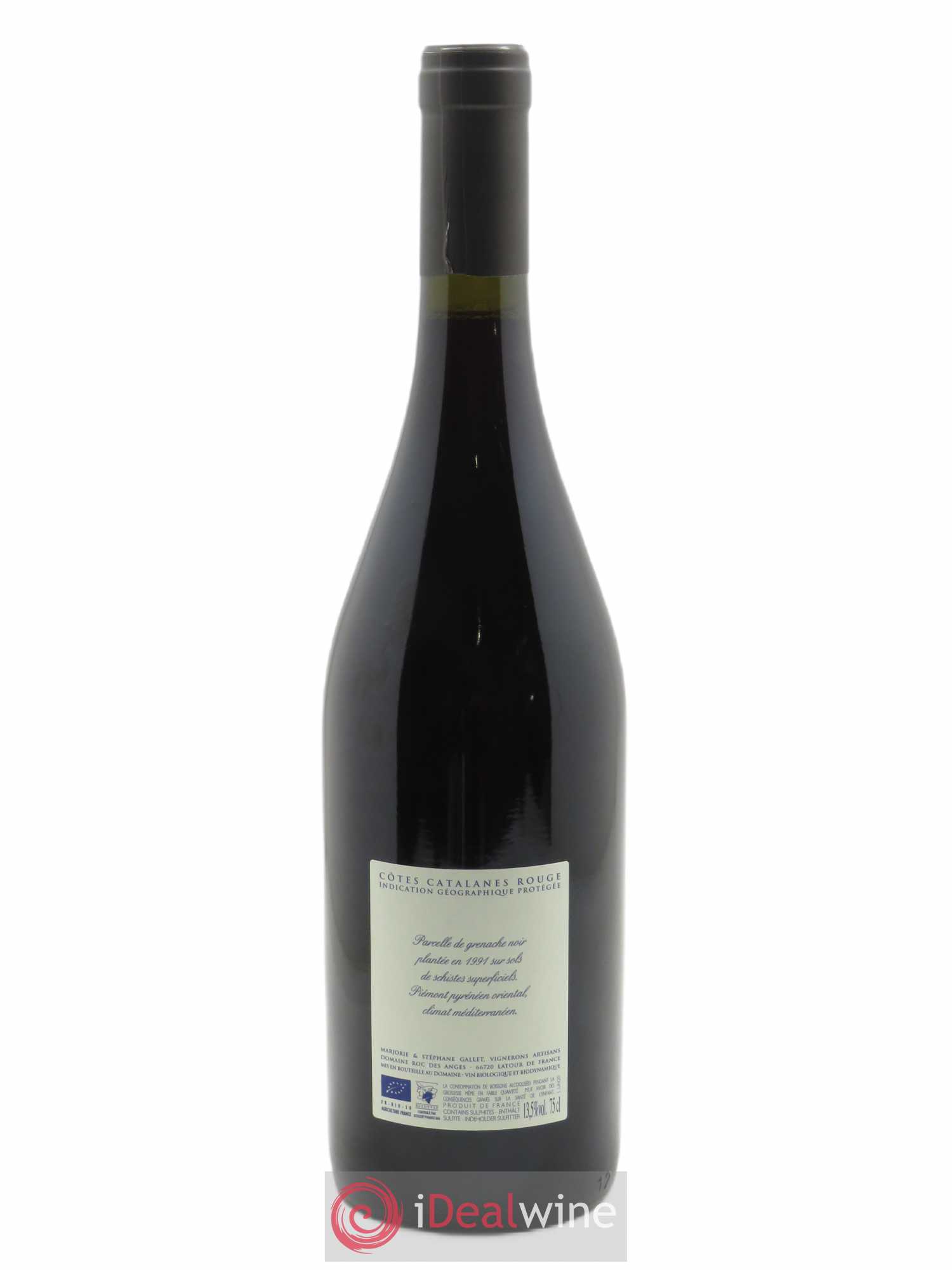IGP Côtes Catalanes Roc des Anges Unic Marjorie et Stéphane Gallet  2020 - Lot de 1 Bouteille