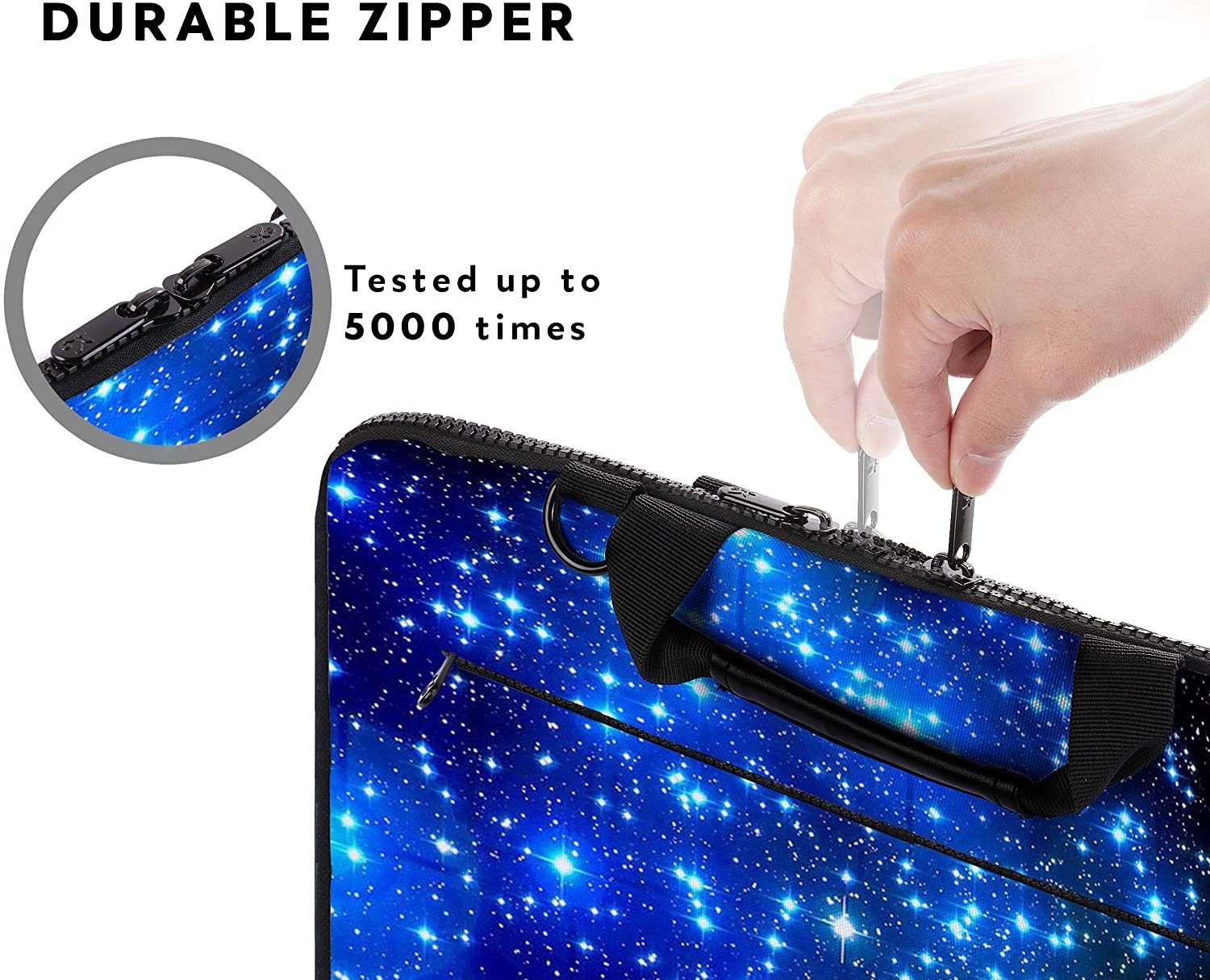 MAXLVL Laptoptasche 15.6 / 17.3 Zoll (Notebooktasche aus Canvas mit Zubehörfach), Schmutz- & Wasserabweisend