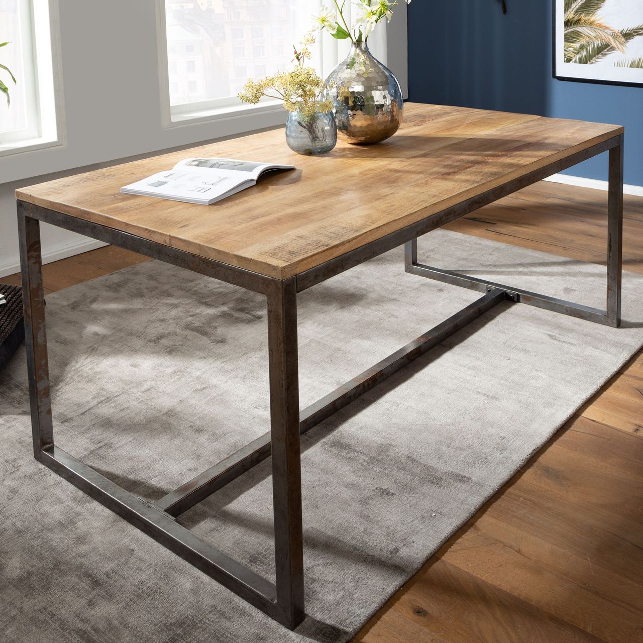 Wohnling Esszimmertisch 120 x 77 x 60 cm Mango