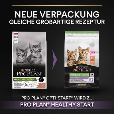 PURINA PRO PLAN Sterilised Kitten Healthy Start Lachs
