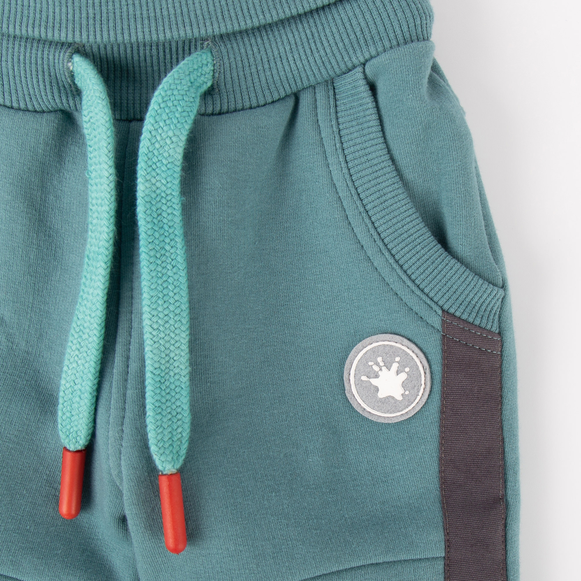 Baby Sweathose mit Beinbündchen, türkis