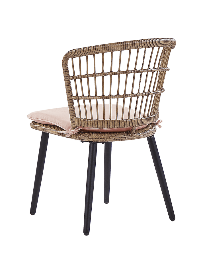 Beliani 7-tlg Gartentisch Set ALIANO in Beige/Schwarz günstig kaufen onesize