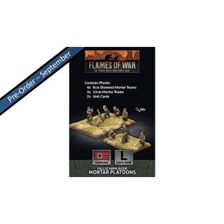 Fallschirmjager 8cm/12cm Mortar Platoon (x4 each Plastic)