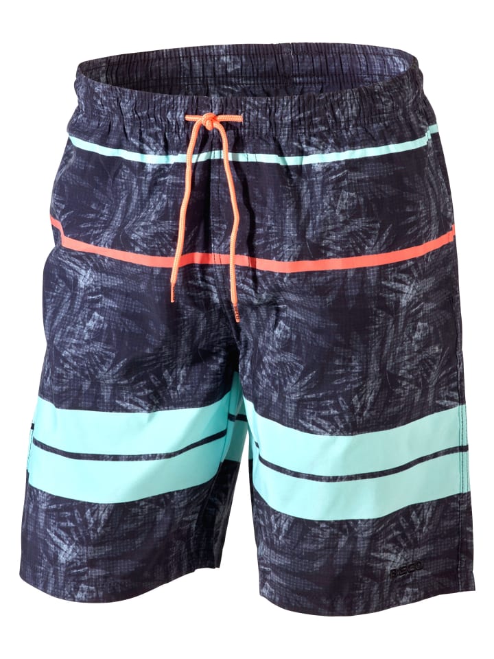 BECO the world of aquasports Badeshorts BEactive Night Jungle Schwimmshorts in schwarz-mehrfarbig günstig kaufen S