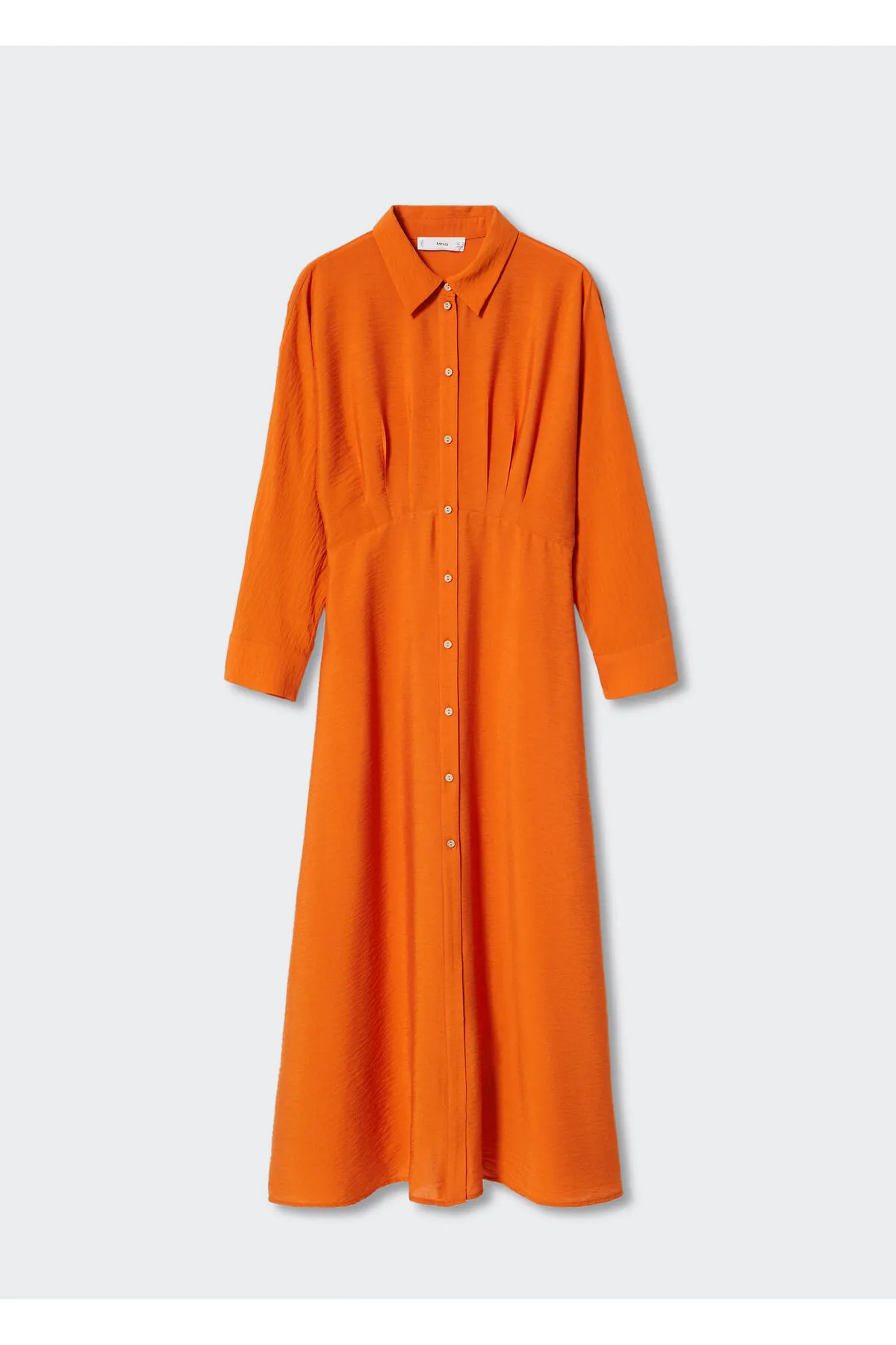 MANGO  Orangefarbenes Damenkleid 37045819