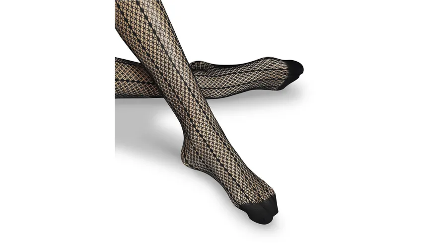 FALKE Damen Netzstrumpfhose Lady Suit schwarz