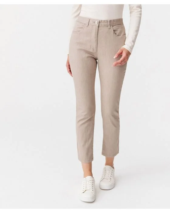 Pantalon stretch en toile, 3 statures.