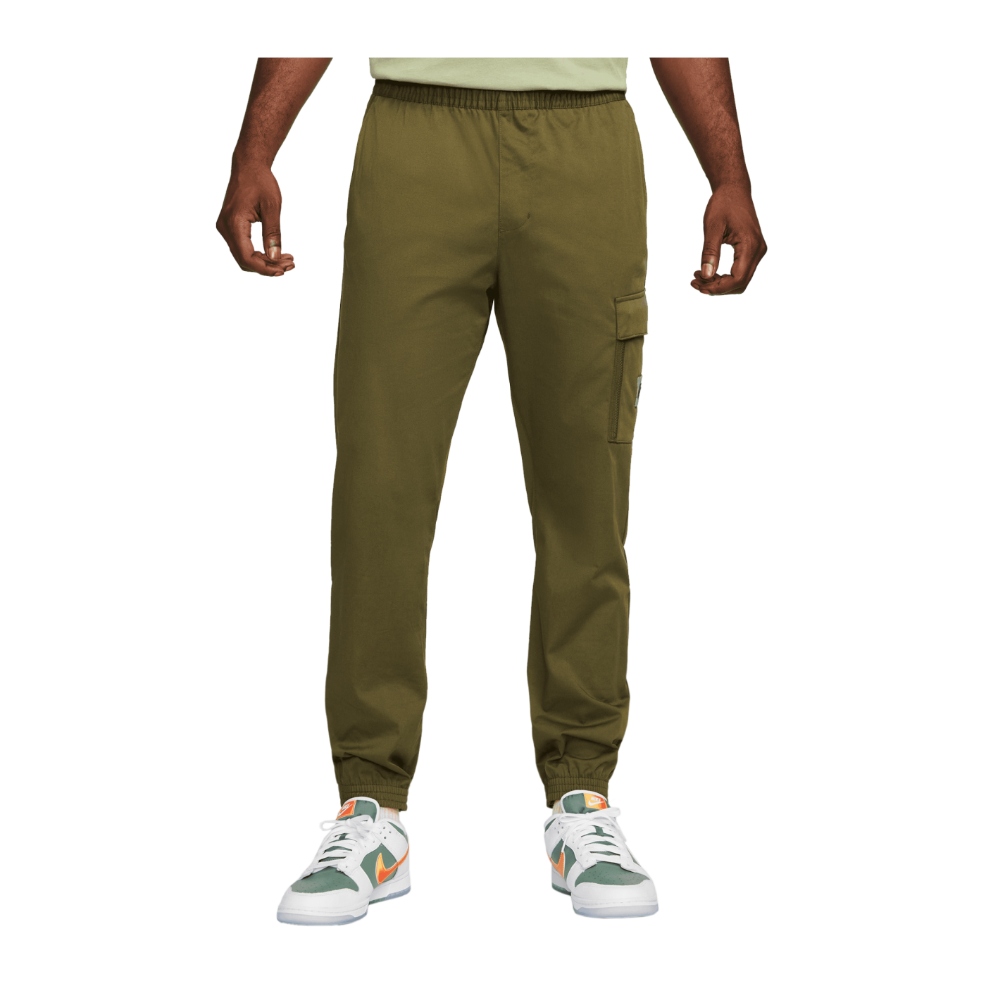 Nike Woven Jogginghose Grün Orange F326
