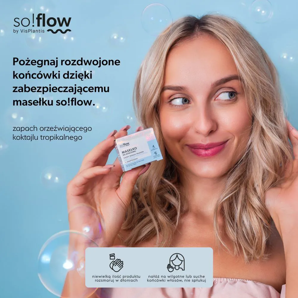 So!Flow plaukų galiukų apsaugos sviestas