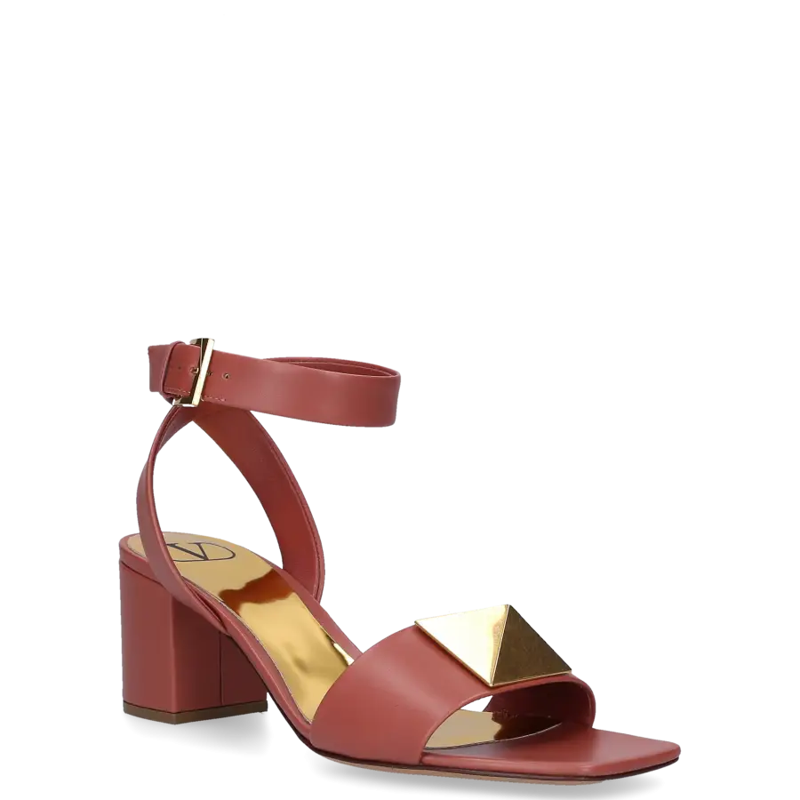 Valentino Garavani - Sandalen ONE STUD Kalbsleder - braun