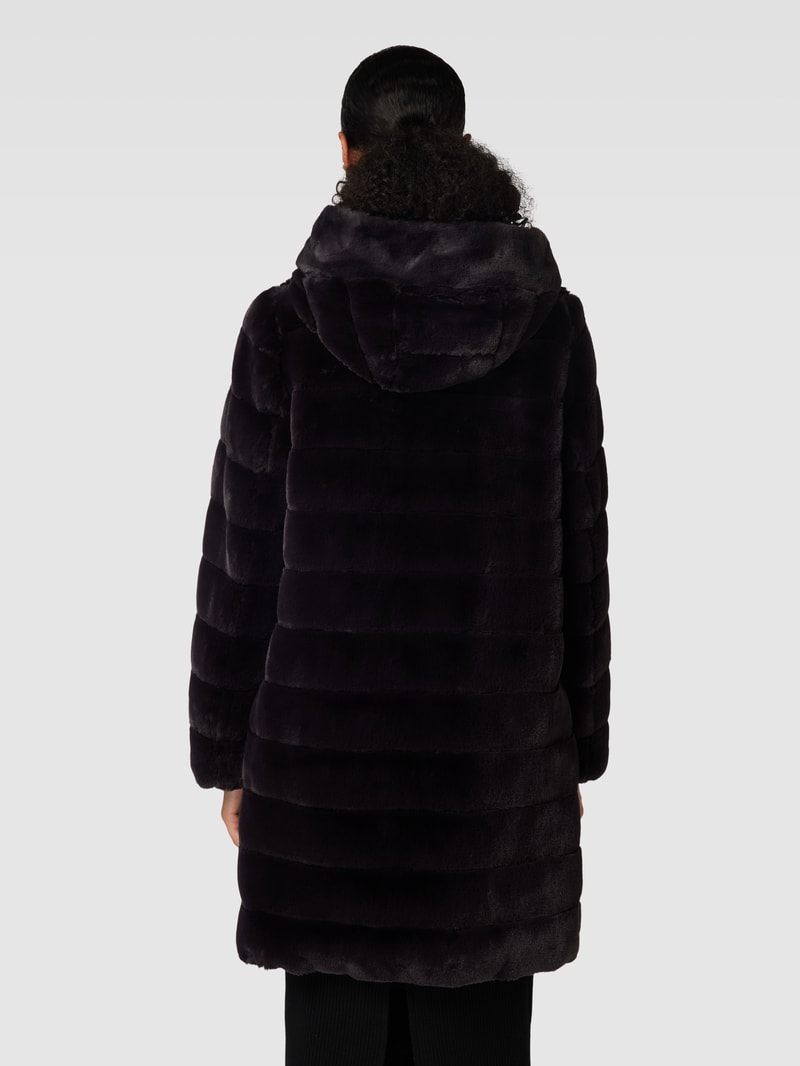 Jacke mit Kunstfell in anthrazit