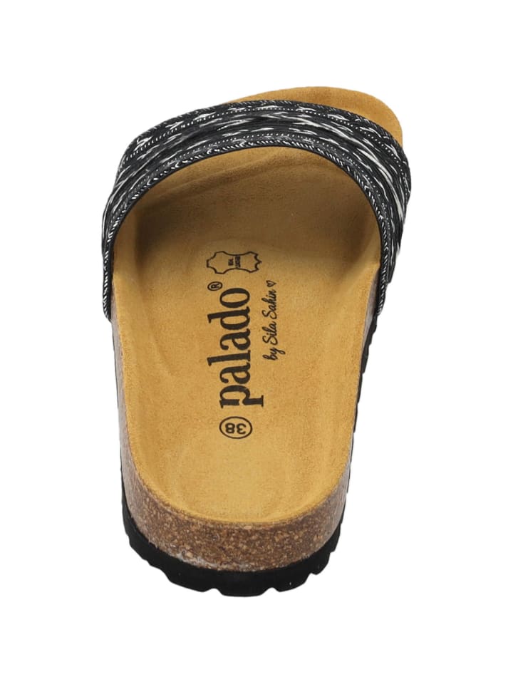 palado Pantoletten in negro/plata (7cm) günstig kaufen