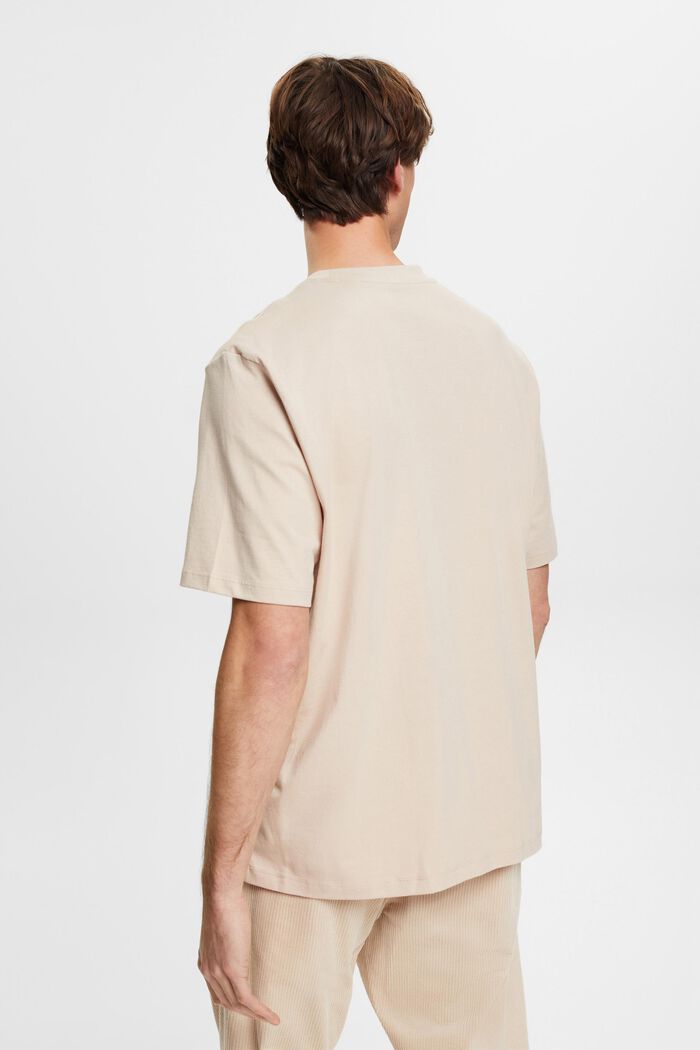 Baumwoll-T-Shirt mit Rundhalsausschnitt
