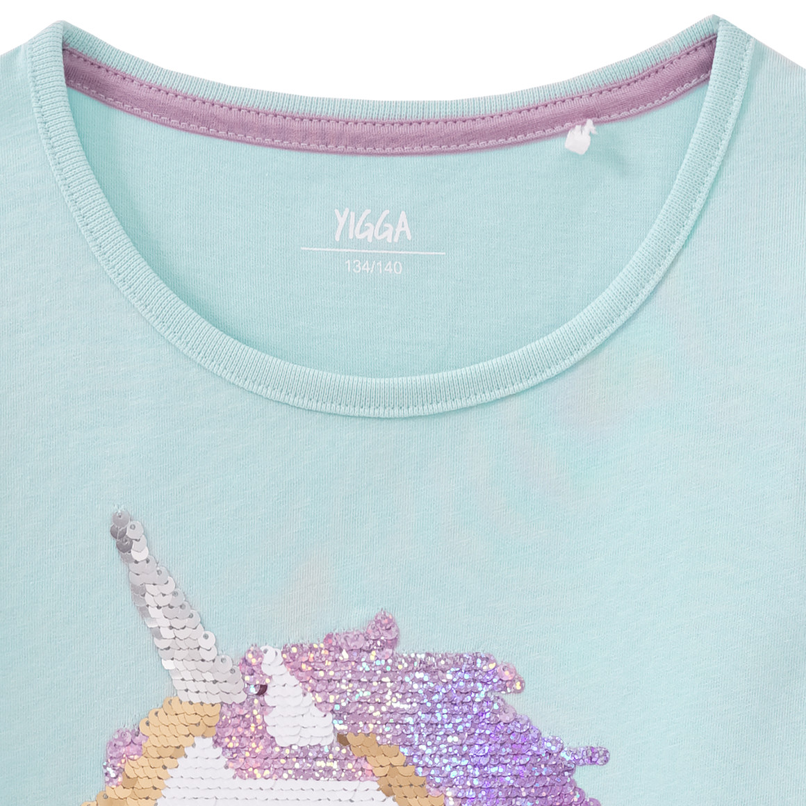 Mädchen Langarmshirt mit Wendepailletten