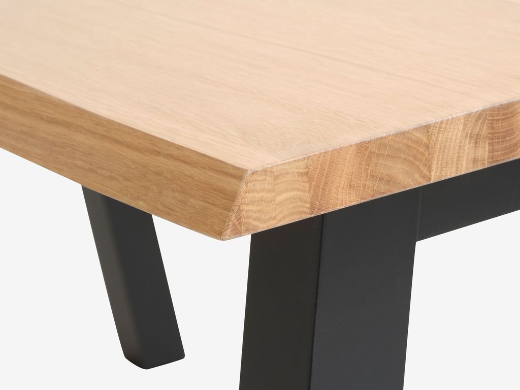 SKOVLUNDE SKOVLUNDE dining table 90x160 natural oak/black