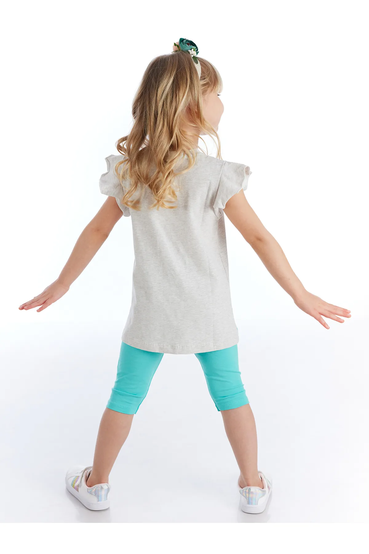 Denokids  Ausgefallenes Giraffen-T-Shirt-Strumpfhosen-Set für Mädchen