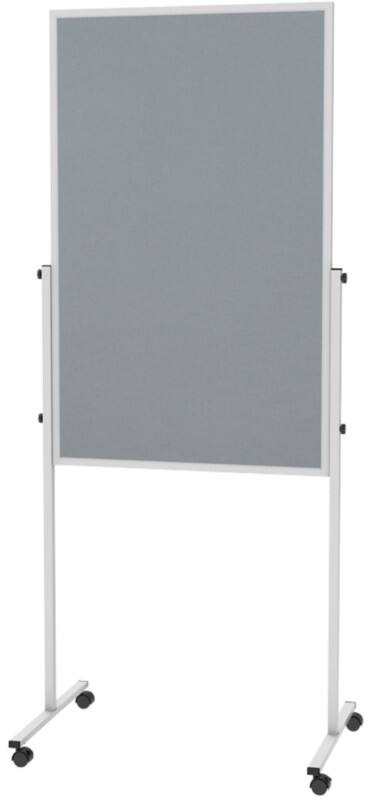 Maul MAULsolid Moderationstafel Nicht magnetisch Freistehend 84 (B) x 193,5 (H) cm Aluminium Grau