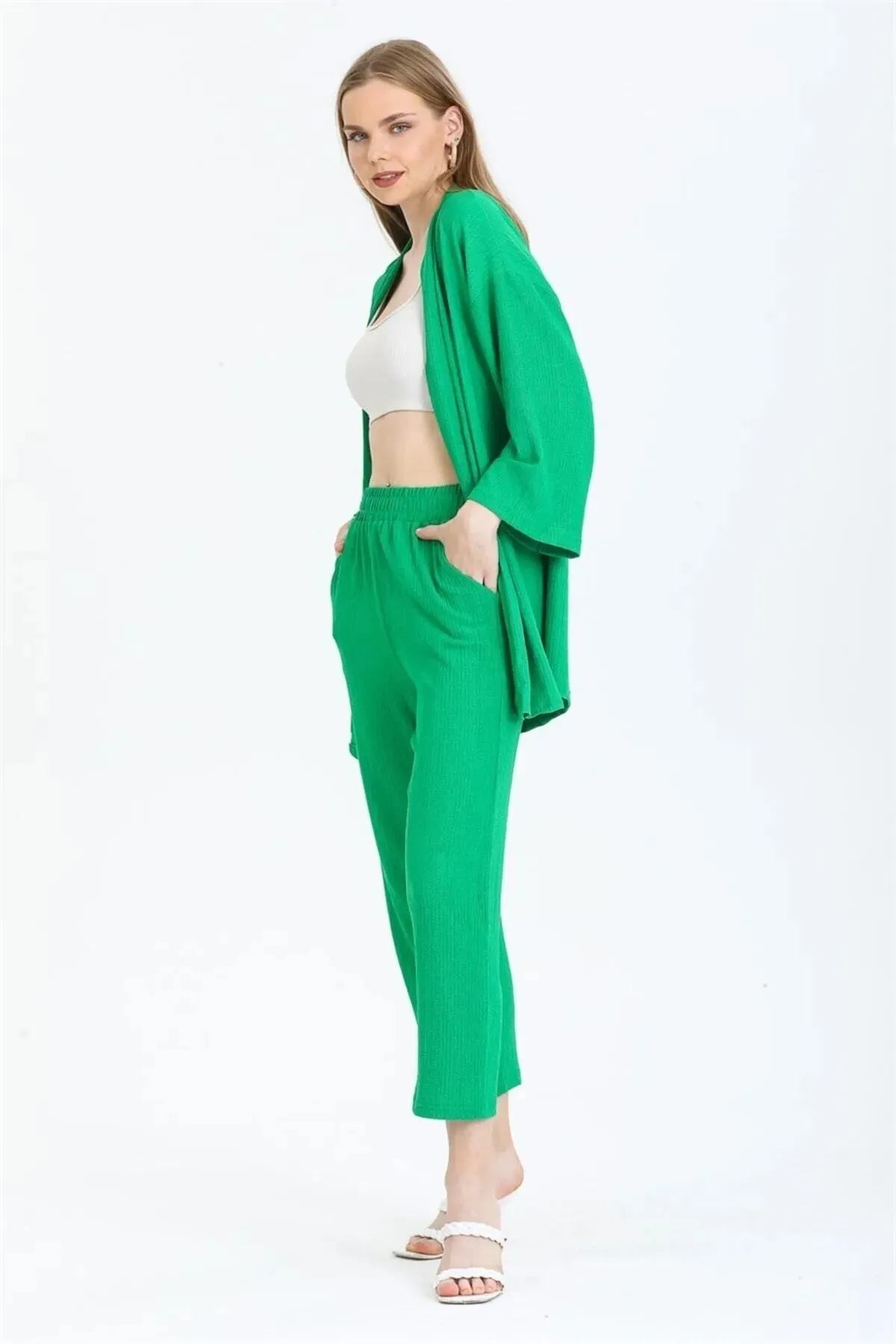 ZF BUTİK  Zweiteiler - Grün - Regular Fit