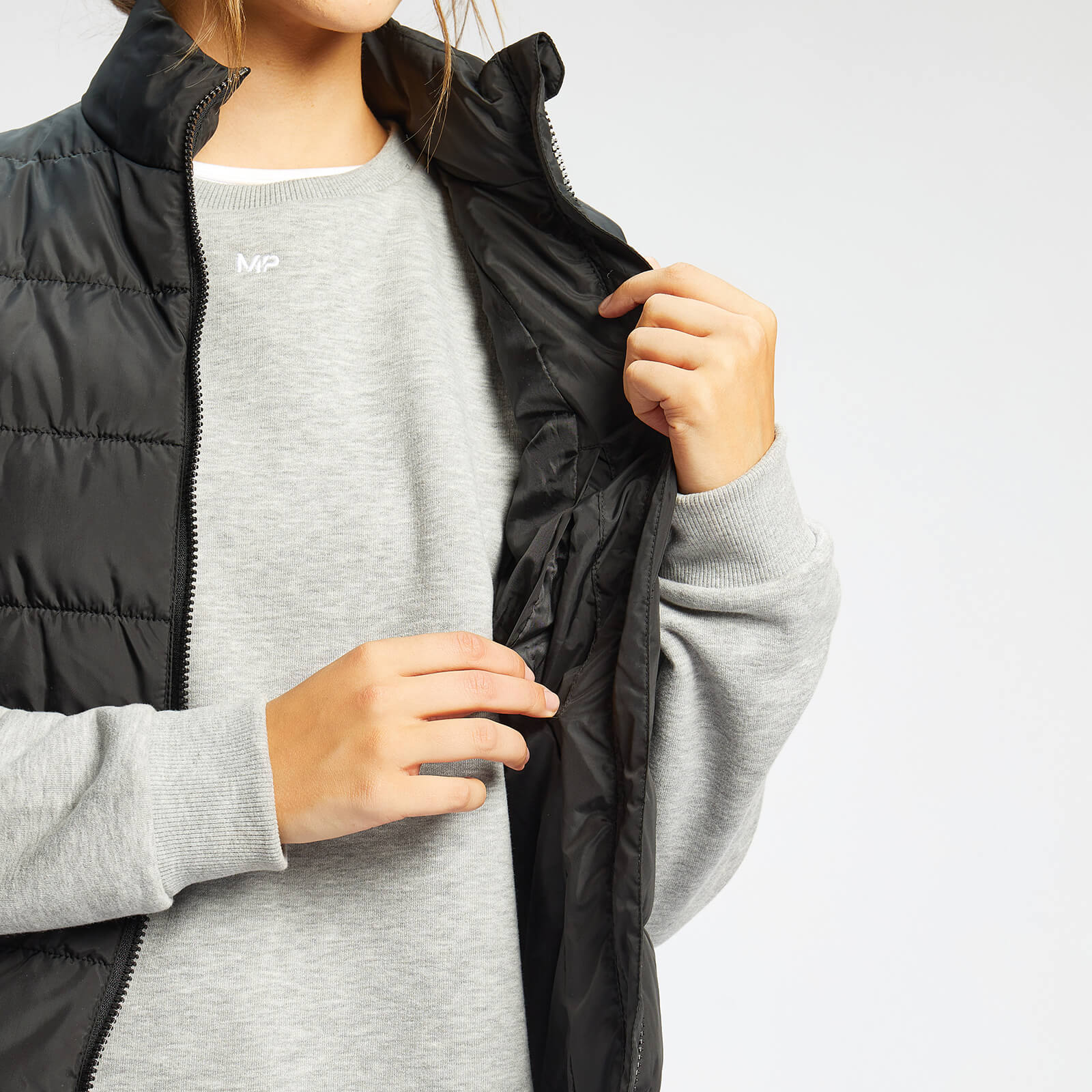 Doudoune légère sans manches MP Outerwear pour femmes – Noir