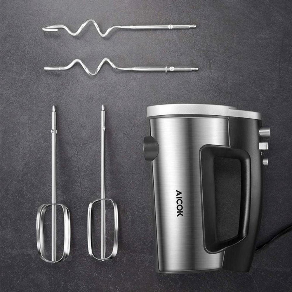 AICOK Handmixer HM833, 300,00 W, elektrisches Rührgerät mit 2 Rührbesen, 2 Knethaken