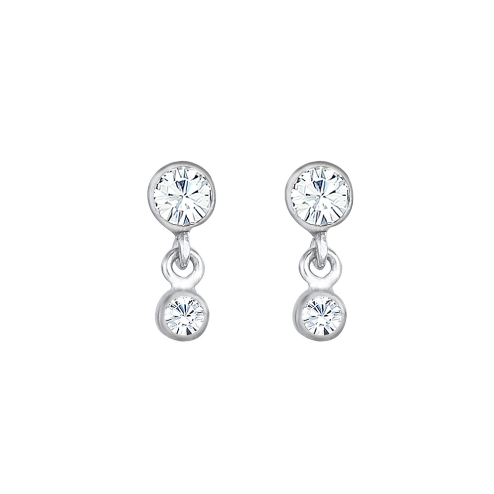Elli Elli Boucles d'Oreilles Boucles d'oreilles pour femmes avec cristaux en argent 92 Boucles d'oreilles