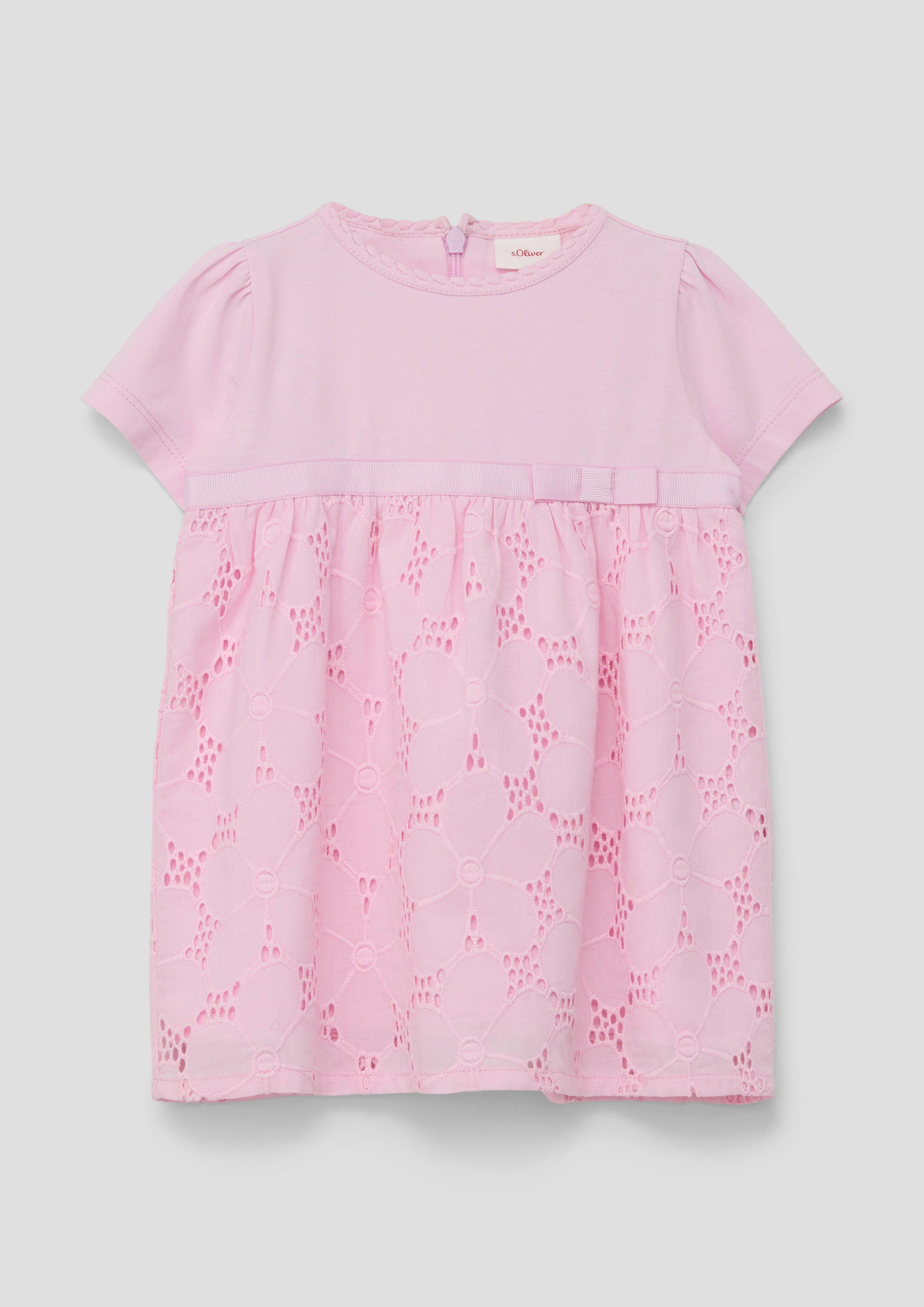 Kleid mit Broderie Anglaise  2140180-4073