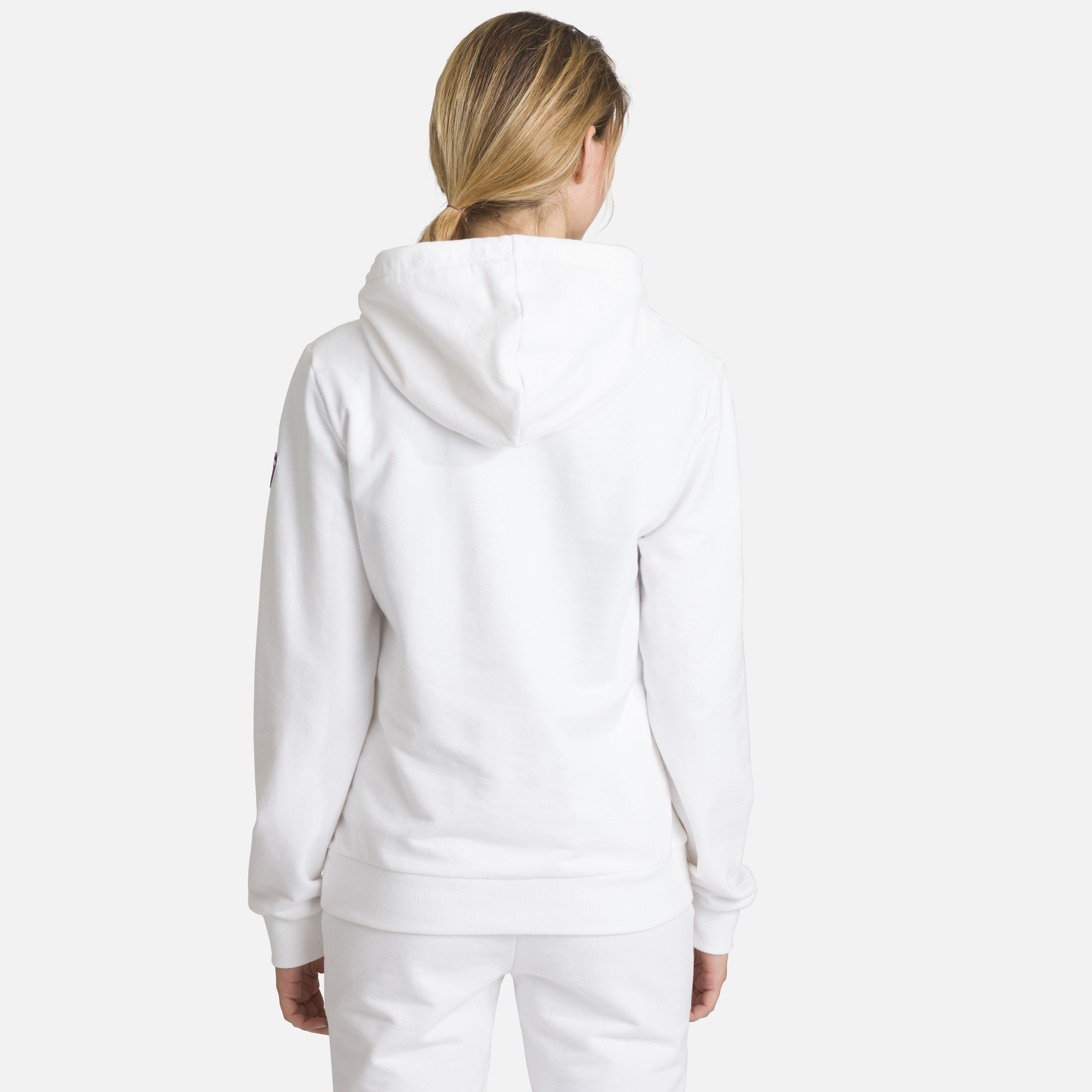 Sweat en coton à capuche Logo Femme