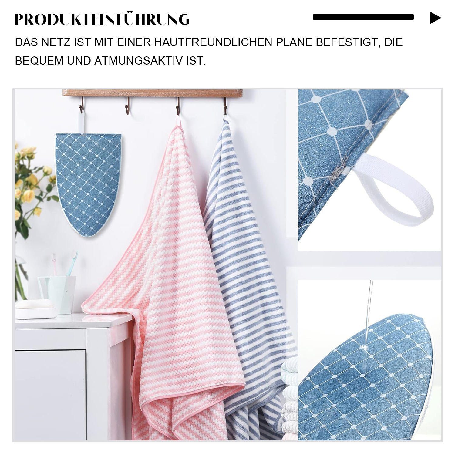 TOPMELON Bügelbrett Bügelmaschinenhandschuhe mit Fingerschlaufen, 2 Stück