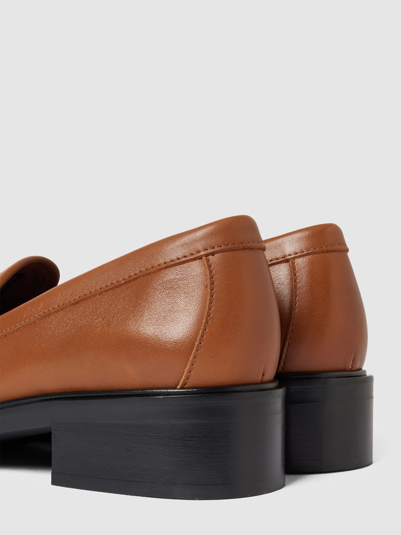 Penny-Loafer aus echtem Leder Modell 'ICONIC' in cognac