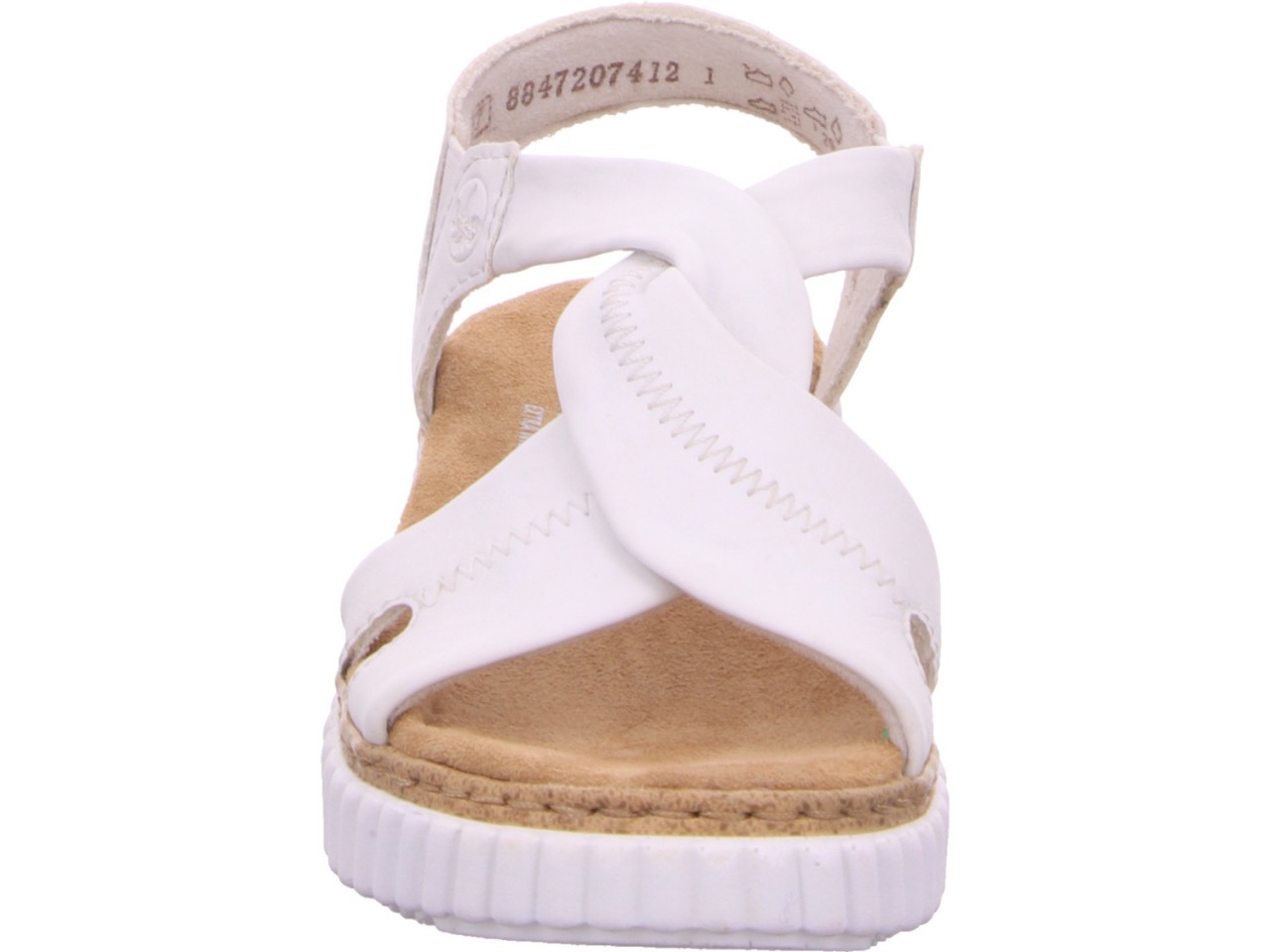 RIEKER Klassische Sandalen weiss
