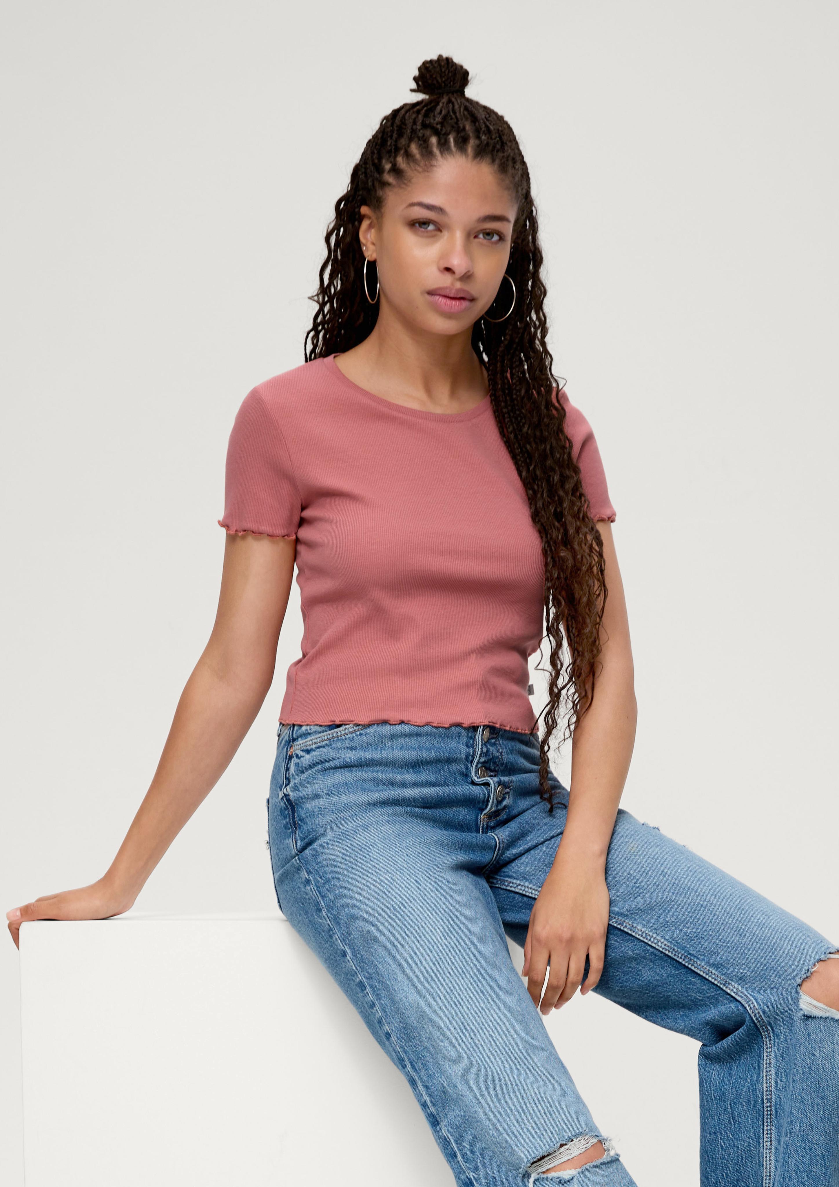 T-Shirt mit Rippstruktur  2131402-2069