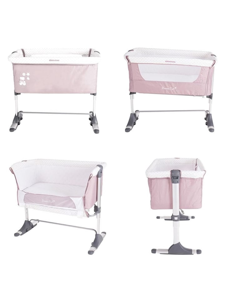 Kikkaboo Beistellbett Bonne Nuit in rosa günstig kaufen 50 x 85 cm