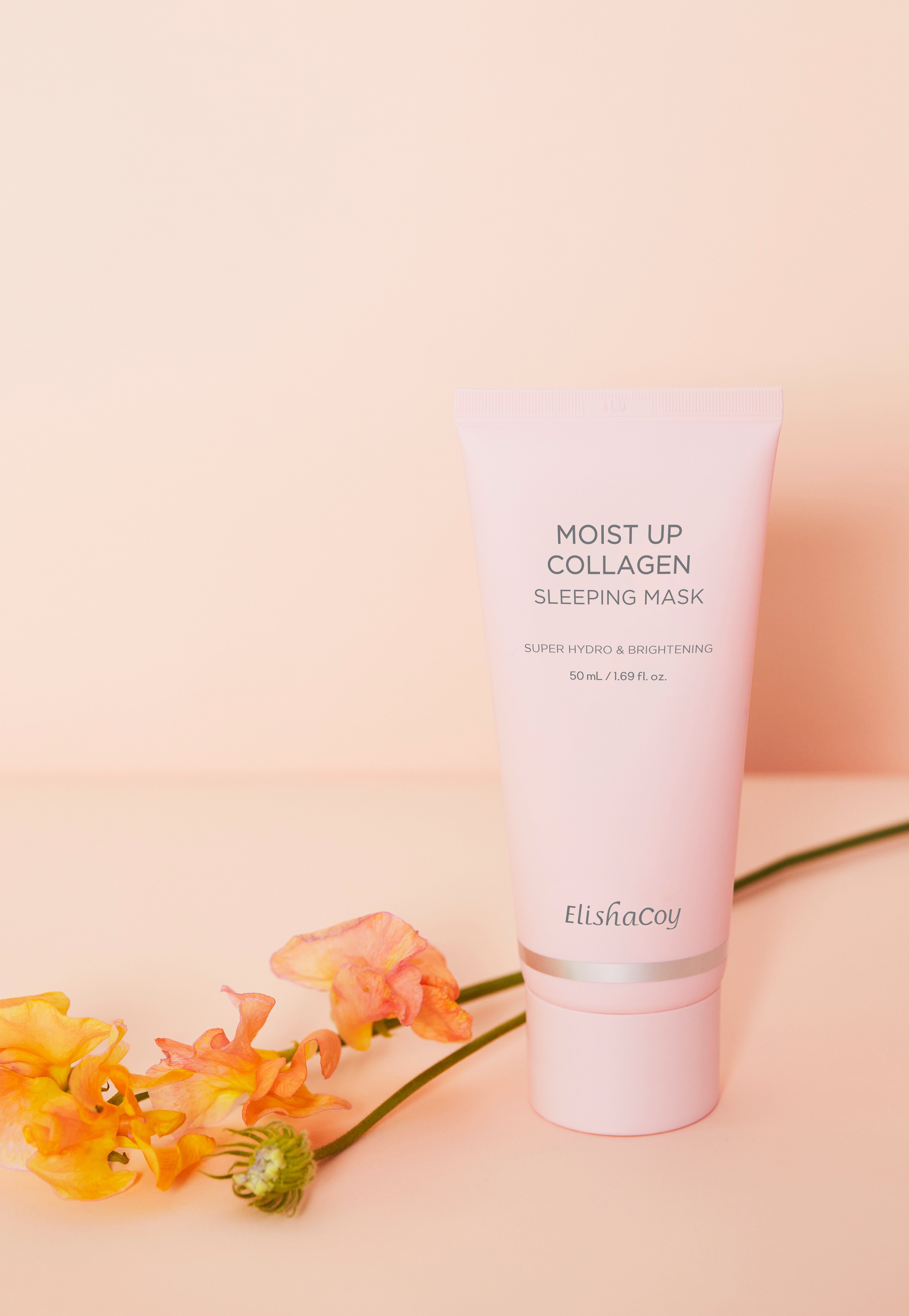 ElishaCoy Gesichtsmaske ElishaCoy Moist Up Collagen Sleeping Mask 50 ml, mit 50 ml Inhalt