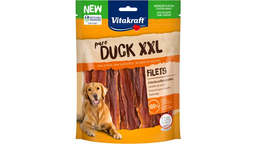 Vitakraft Hundesnack Duck XXL Entenfleischstreifen 250 g