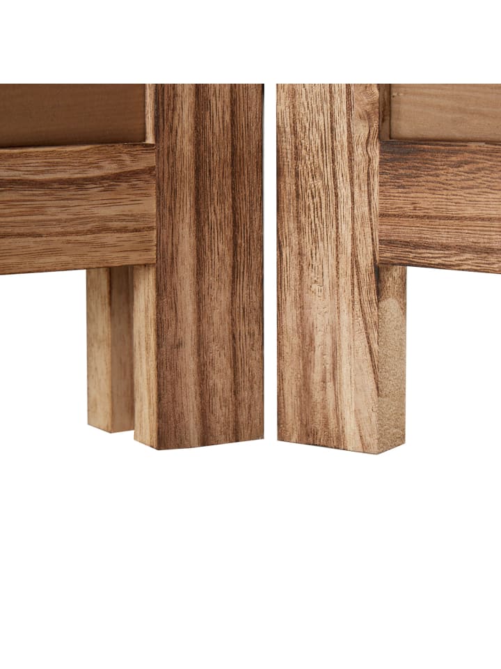 Homestyle4u 3-tlg. Paravent in Braun 120x170 günstig kaufen onesize