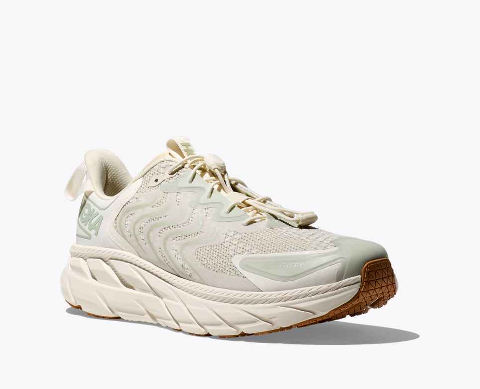 Clifton LS Satisfy Running Celadon Tint / Whisper White