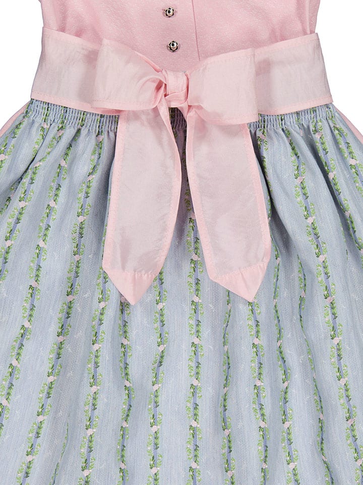 Turi Landhaus Dirndl in Rosa/ Hellblau günstig kaufen