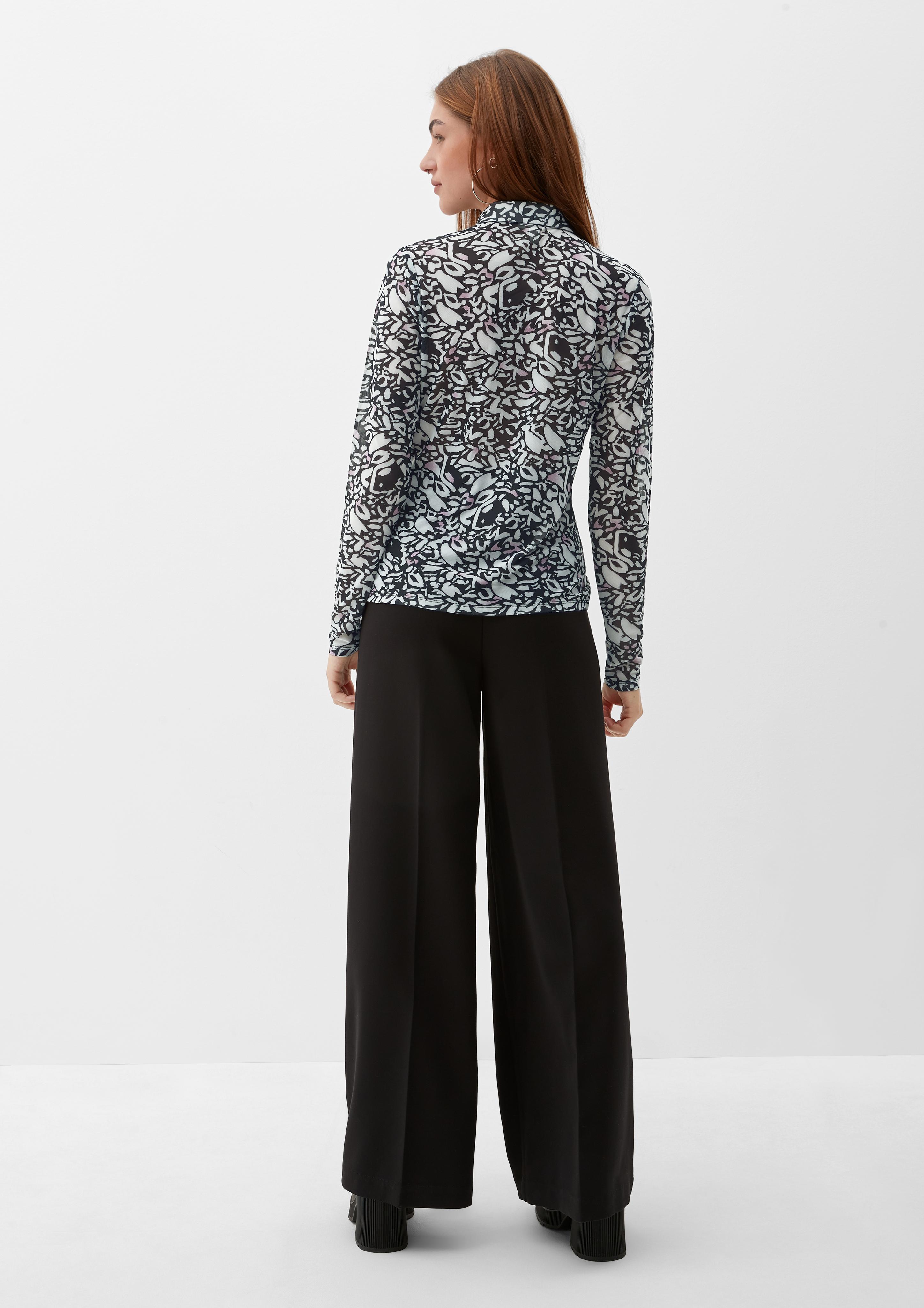 Meshbluse mit Alloverprint  2117716-99A0