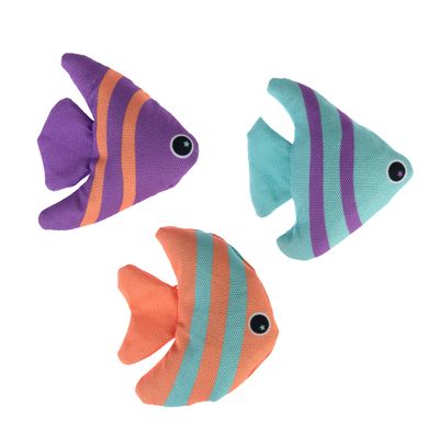 TIAKI Katzenspielzeug Fische mit Katzenminze