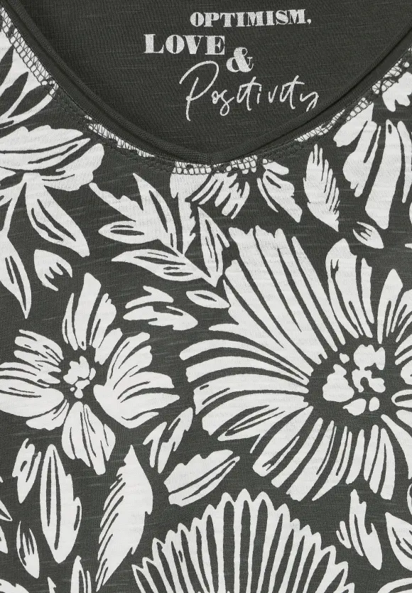 CECIL T-Shirt mit Blumenmuster
