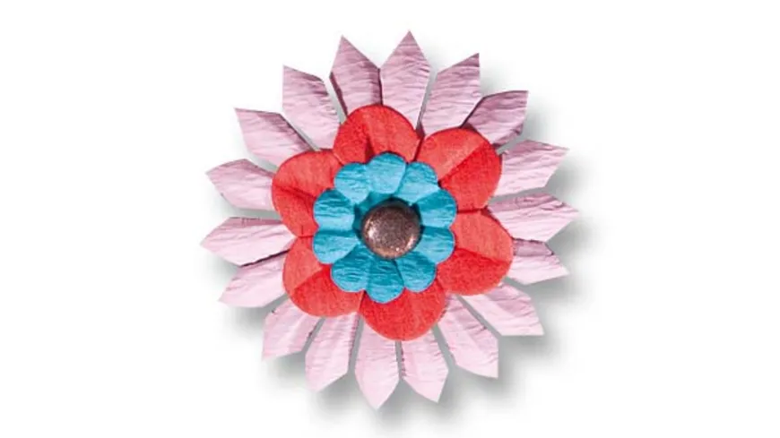 folia Papierblumen farbig sortiert