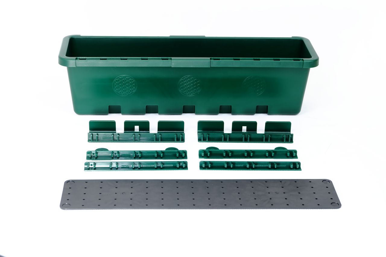 GreenLife Blumen- / Kräuterbox 10 Stück, grün, komplett