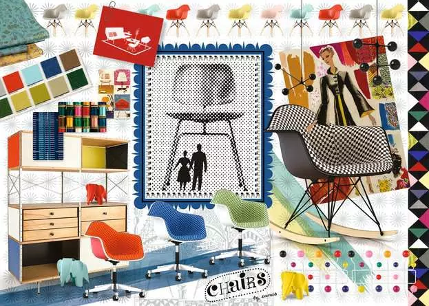 Puzzle 1000 Teile - Eames Design Spectrum